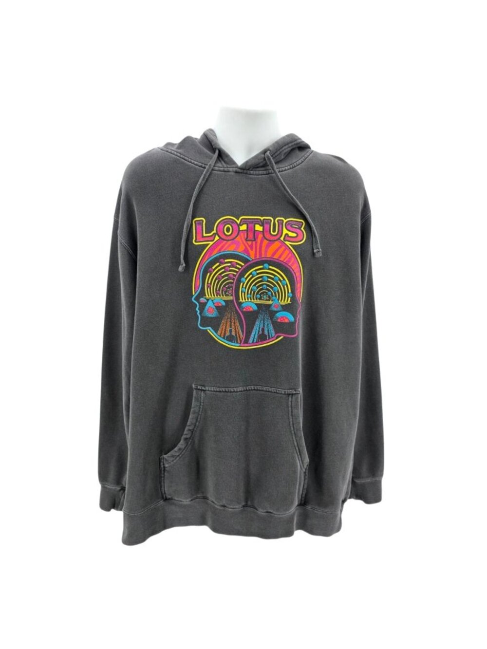 Independent Trading Company Lotus Mens XL Hoodie Graphic Gray Pullover